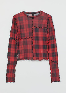 H&M H & M - Mesh Top - Red