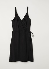 H&M H & M - Modal-blend Wrap Dress - Black
