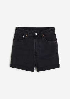 H&M H & M - Mom Ultra High Denim shorts - Black