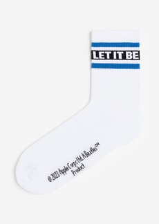 H&M H & M - Motif-detail Socks - White