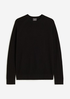 H&M H & M - Muscle Fit Knit Sweater - Black