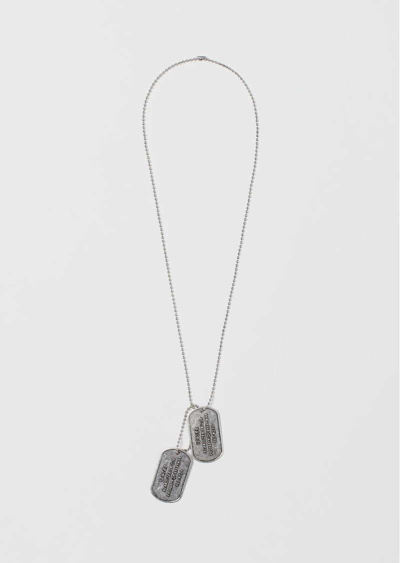 H & M - Necklace with Pendants - Silver