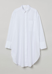 H&M H & M - Oversized Cotton Shirt - White