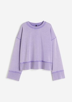 H&M H & M - Oversized Sweatshirt - Purple
