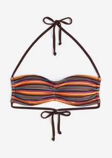 H&M H & M - Padded Bandeau Bikini Top - Brown