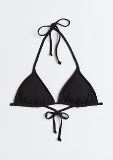 H&M H & M - Padded Triangle Bikini Top - Black