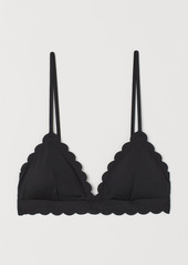H&M H & M - Padded Triangle Bikini Top - Black