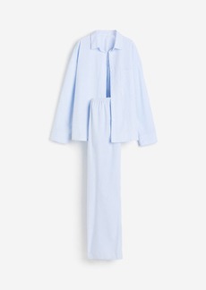 H&M H & M - Pajama Shirt and Pants - Blue