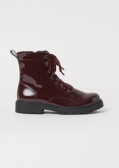 H&M H & M - Patent Boots - Red