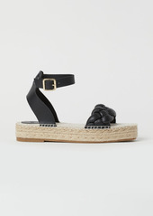 H&M H & M - Platform Espadrille Sandals - Black