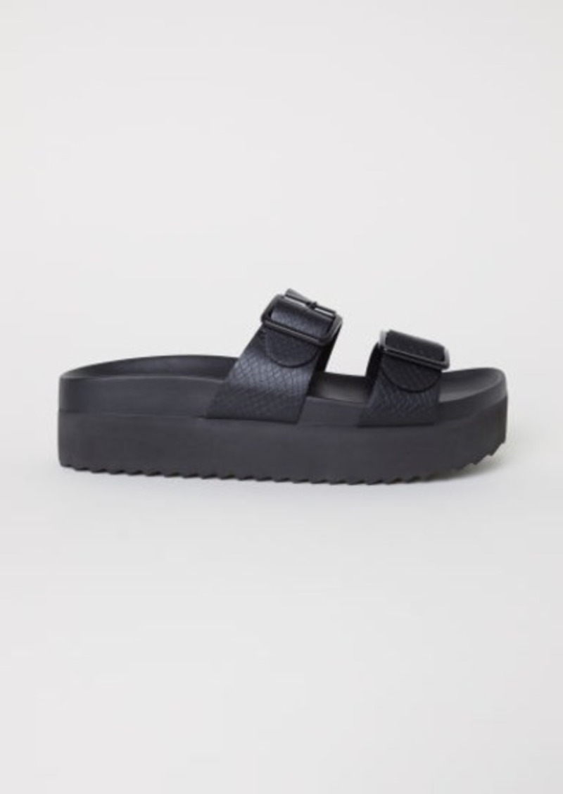 H \u0026 M - Platform Sandals - Black - 33% Off!