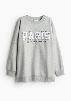 H&M H & M - Printed Sweatshirt - Gray