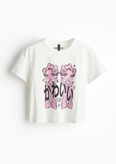 H&M H & M - Printed T-shirt - White