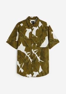 H&M H & M - Regular Fit Cotton Shirt - Green