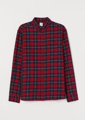 H&M H & M - Regular Fit Flannel Shirt - Red