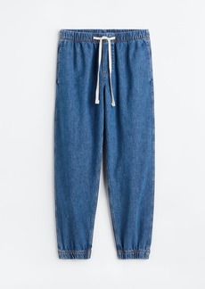 H&M H & M - Relaxed Denim Joggers - Blue