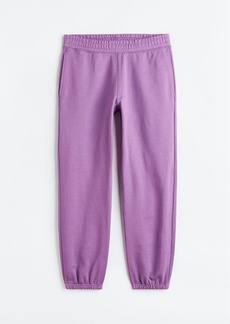 H&M H & M - Relaxed Fit Cotton Joggers - Purple