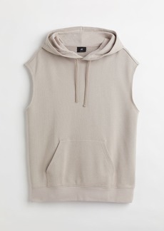 H&M H & M - Relaxed Fit Sleeveless Hoodie - Brown