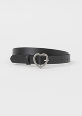 H&M H & M - Rhinestone-buckle Belt - Black