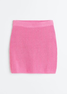 H&M H & M - Rib-knit Skirt - Pink