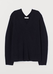 H&M H & M - Rib-knit Sweater - Blue
