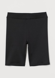H&M H & M - Ribbed Cycling Shorts - Black