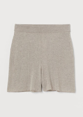 H&M H & M - Ribbed Shorts - Beige