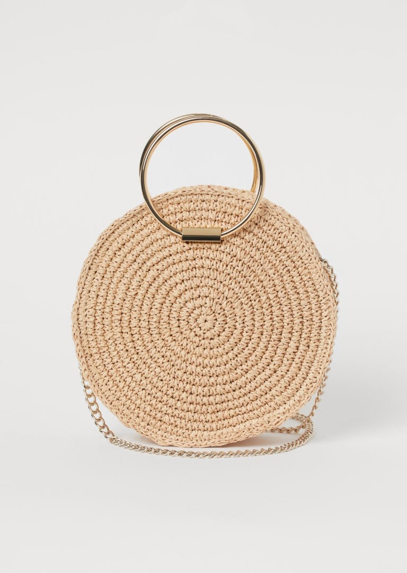 h&m straw bag