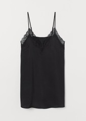 H&M H & M - Satin Nightgown - Black
