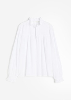 H&M H & M - Seersucker Pullover Blouse - White