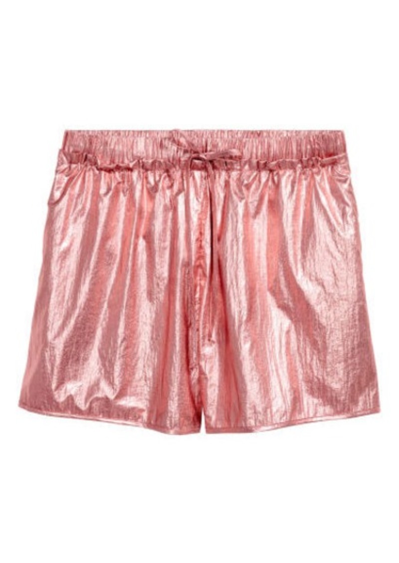 h and m pink shorts