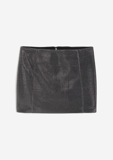 H&M H & M - Shiny Mini Skirt - Black