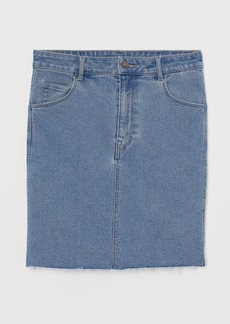 H&M H & M - Short Denim Skirt - Blue