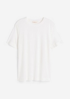 H&M H & M - Silk-blend T-shirt - White