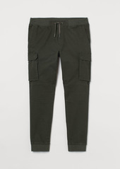 H&M H & M - Skinny Fit Cargo Joggers - Green