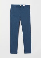H&M H & M - Skinny Fit Cotton Chinos - Blue