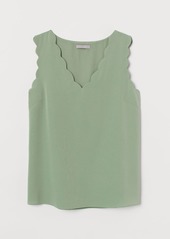 H&M H & M - Sleeveless Blouse - Green