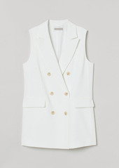 H&M H & M - Sleeveless Jacket - White