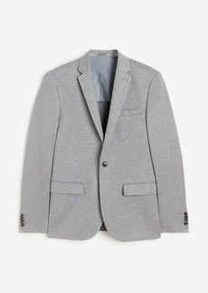 H&M H & M - Slim Fit Jersey Jacket - Gray