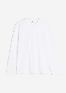 H&M H & M - Slim Fit Jersey Shirt - White