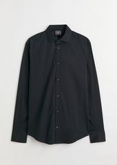 H&M H & M - Slim Fit Stretch Shirt - Black