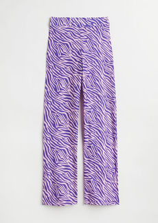 H&M H & M - Straight-cut Pants - Purple