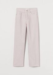 H&M H & M - Straight High Ankle Jeans - Purple