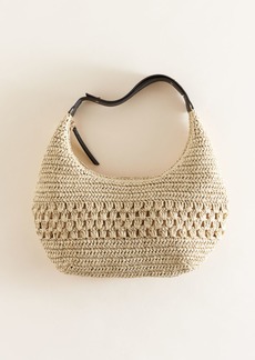 H&M H & M - Straw Shoulder Bag - Beige