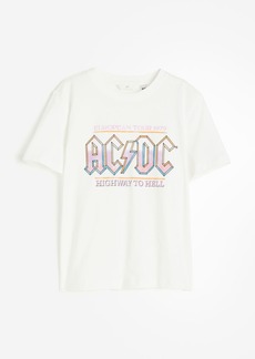 H&M H & M - T-shirt with Motif - White