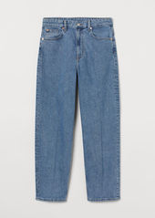 H&M H & M - Relaxed Tapered High Jeans - Blue