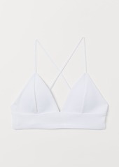 H&M H & M - Padded Triangle Bikini Top - White