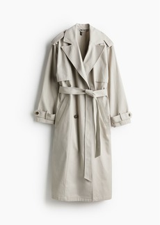 H&M H & M - Twill Trench Coat - Brown