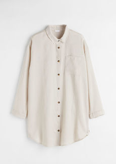 H&M H & M - Washed Linen Nightshirt - Beige