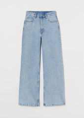 H&M H & M - Wide High Jeans - Blue